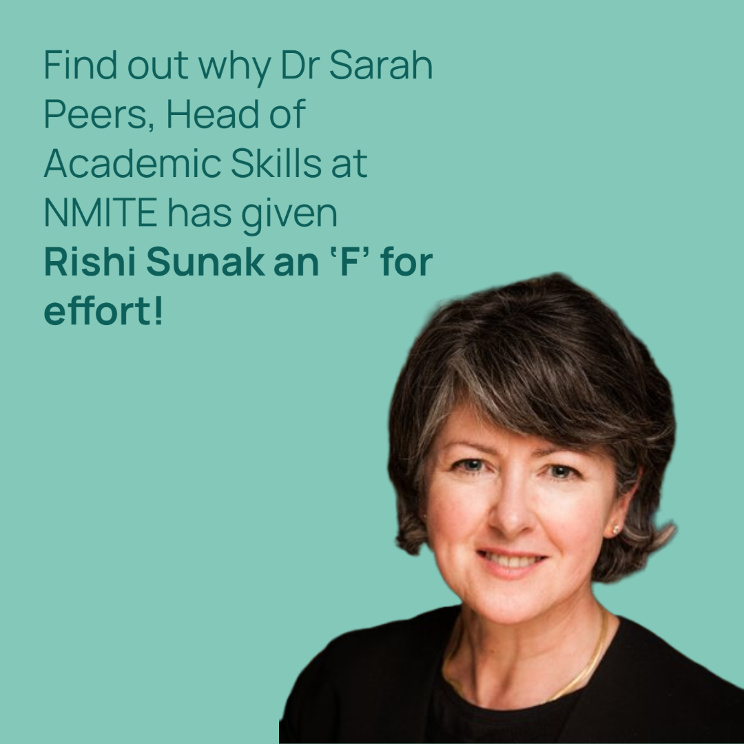 Dr sarah peers gives rishi sunak an f for effort 